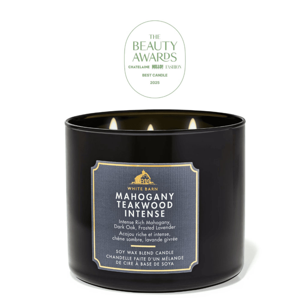 ماهوجني تيكوود انتنس شمعة بـ3 فتلات